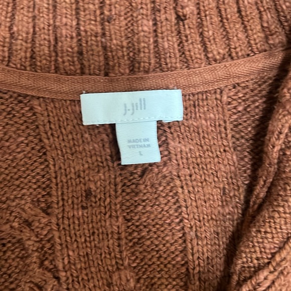 J Jill cardigan sweater/ Large /brown - Picture 3 of 4